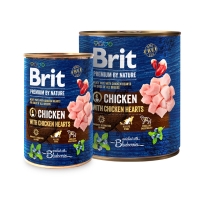 Brit Premium by Nature Chicken with Hearts  ()        400