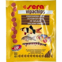 Sera vipachips, корм в форме чипсов для всех придонных рыб 15 г
