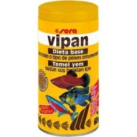 Sera vipan, основной хлопьевидный корм для декоративных рыб 100 мл