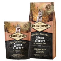 Carnilove Salmon and Turkey Large Breed Puppy           , 1.5 