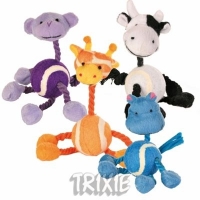 Trixie Animals with Tennis Ball and Rope   (3612)