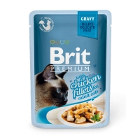 Brit Premium Chiken fillets in Gravy         , 85