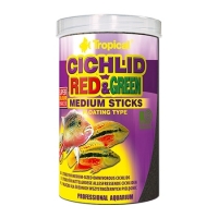 Tropical CICHLID RED and GREEN MEDIUM STICKS         , 10